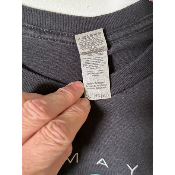 John Mayer Men's Black U.S. Tour 2022 Sob Rock Concert Shirt Size 2XL - Picture 4 of 5